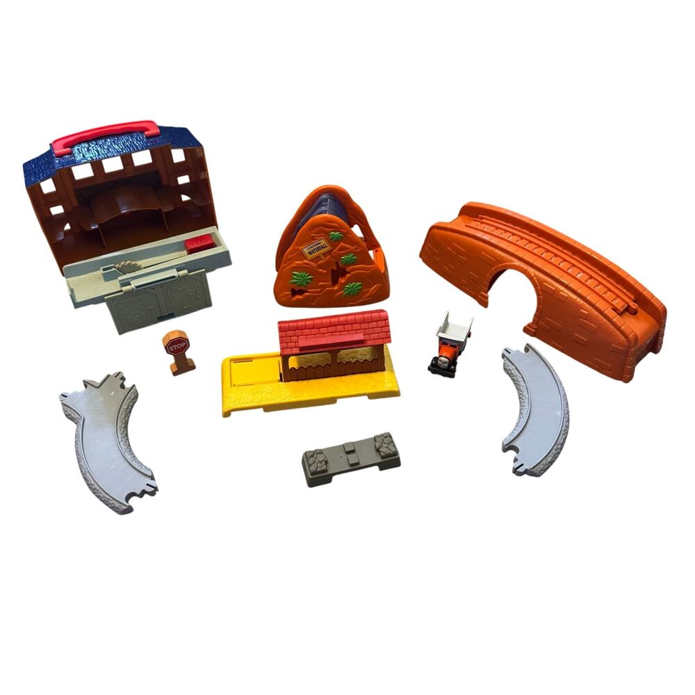 Mattel Thomas Train Bundle Lot Track Bridge Timber Yard Max 9pc Waterfall